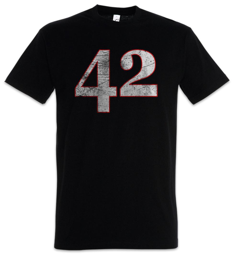 42 T-Shirt Mens Womens Tees Top The Hitchhiker s Number Guide to the Answer Galaxy Fun Geek Nerd S