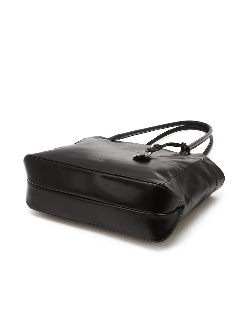 Jillstuart Acc [Facette] Facette Foldable Cowhide Shopper Bag Black