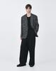 Ziosongzio [Collection] Tweed Check Oversized Jacket Black Bi2Jk253Bk