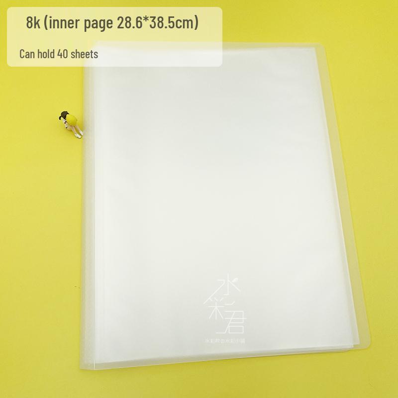 Double-Layer Transparent Artwork Album for Watercolor Illustrations & Photos