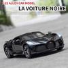 1:32 Modellautos von Bugatti La Voiture Noire, Spielzeug zum Zurückziehen aus Zinklegierung mit Ton und Licht für Kinder, Jungen und Mädchen, Fahrzeugsammlung, Nachbildung von maßstabsgetreuen Automodellen