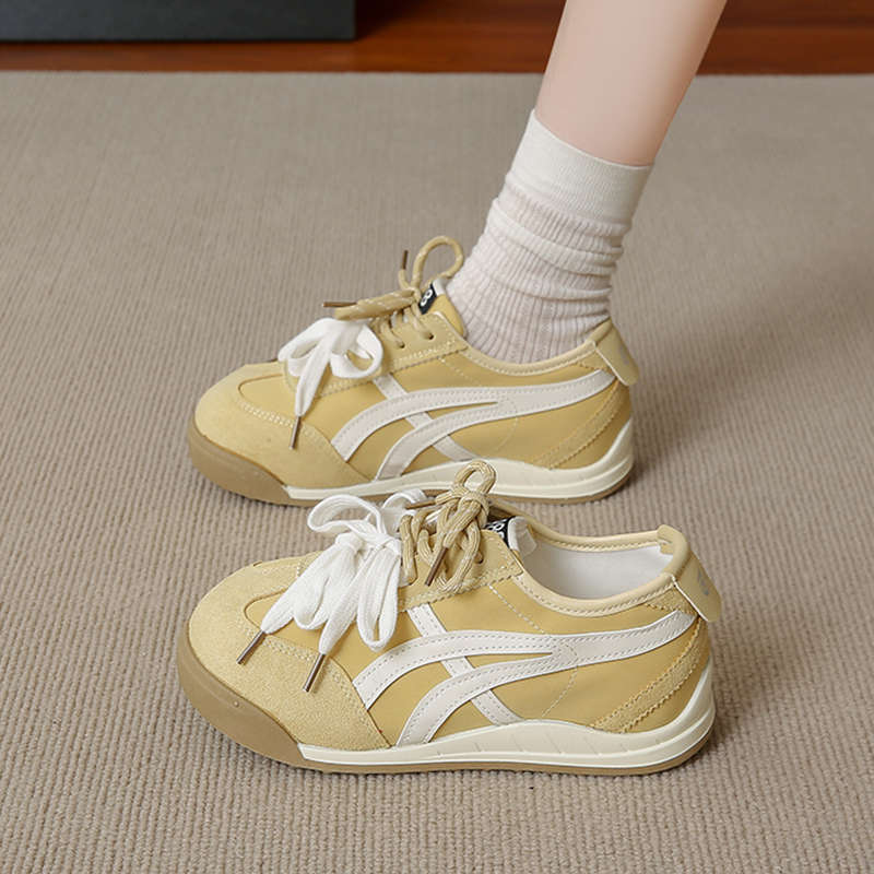 Dexun sko med tykk såle dame nye vår retro myk såle Forrest Gump sko allsidige fritidssko sportssko