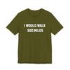 Ich würde 500 Meilen laufen T-Shirt | 90er Rock Pop Vibes Marathon Laufveranstaltung, 90er Laufen