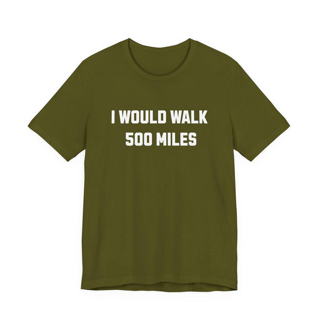 Ich würde 500 Meilen laufen T-Shirt | 90er Rock Pop Vibes Marathon Laufveranstaltung, 90er Laufen