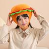 Funny Cartoon Fox Burger Hat Prop Cosplay Photoshoot Party Costume Accessory Unisex Adult