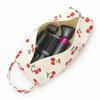 Cherry Print Large Capacity Cosmetic Bag Portable Travel Toiletry Organizer with Handle for Hair Dryers and Beauty Essentials