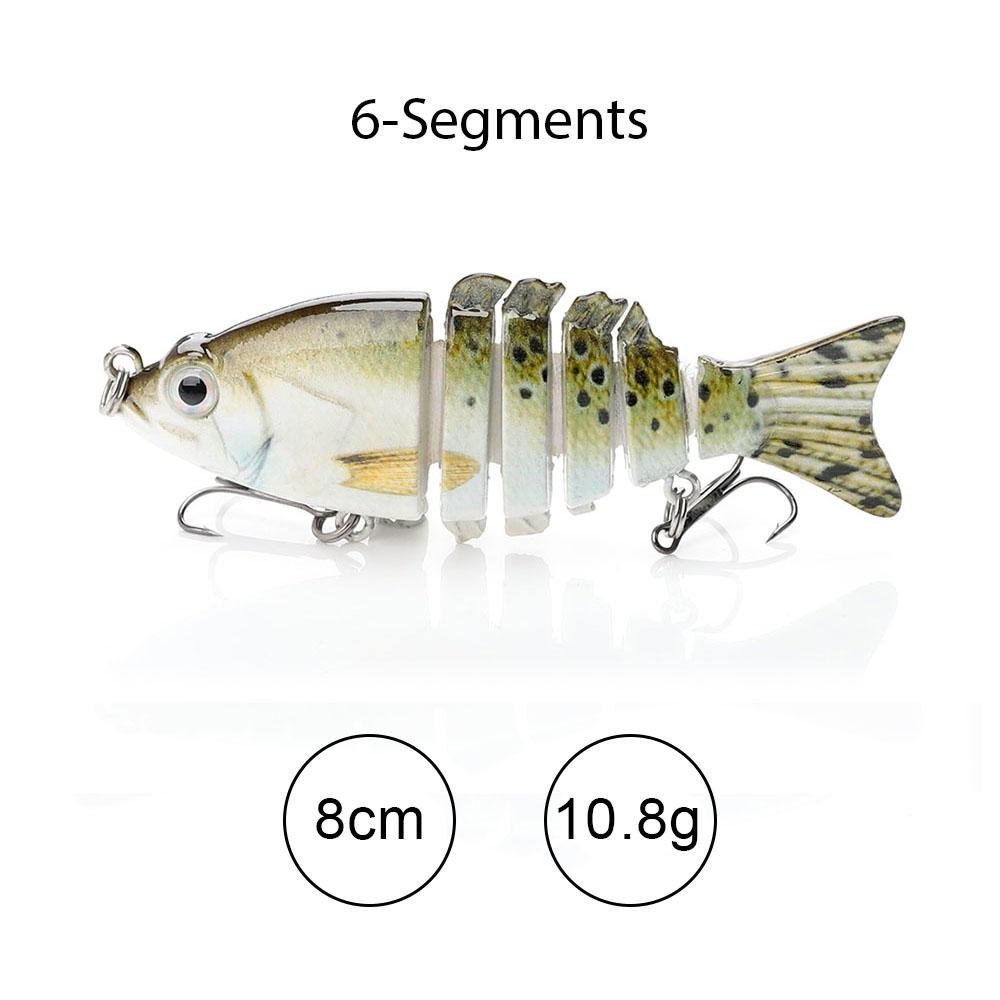 

Sinking Wobblers Fishing Lures 10Cm 17.5G 6 Multi Jointed Swimbait Hard Artificial Bait Pike/Bass Fishing Lure Crankbait Quality