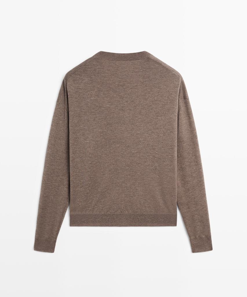Masimodutti Wool Blend Fine Knit Sweater