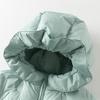 DaveBella Girls' Hooded White Duck Down Puffer Jacket