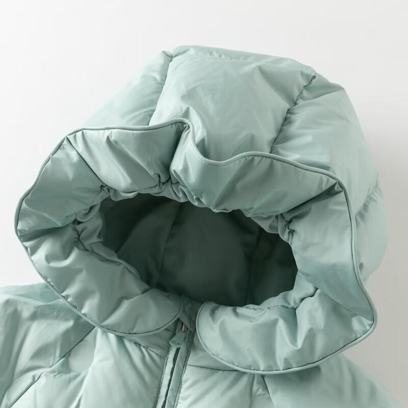 DaveBella Girls' Hooded White Duck Down Puffer Jacket
