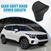 ABSOPRO Automatic Gear Shift Knob Cover Sheath Transmission Boot Shift Lever Faux Leather Black for Toyota Seltos 2021-2023