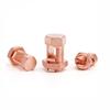 Electrical Equipment Copper Split Bolt Connector Rose Gold Cord Bolt Copper Split Connector Cable Wire Clips