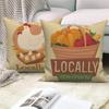 Throw Pillow Sofa Home Decor Decorative  Cover Local Farm Cushion