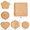 5pcs Creative Insulated Placemat Natural Tea Cup Mats Crafts Storage Tray  Dining Tables