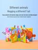 LakaRose Baby Animal Tail Cloth Book: Early Education Crinkle Paper Toy for Toddlers