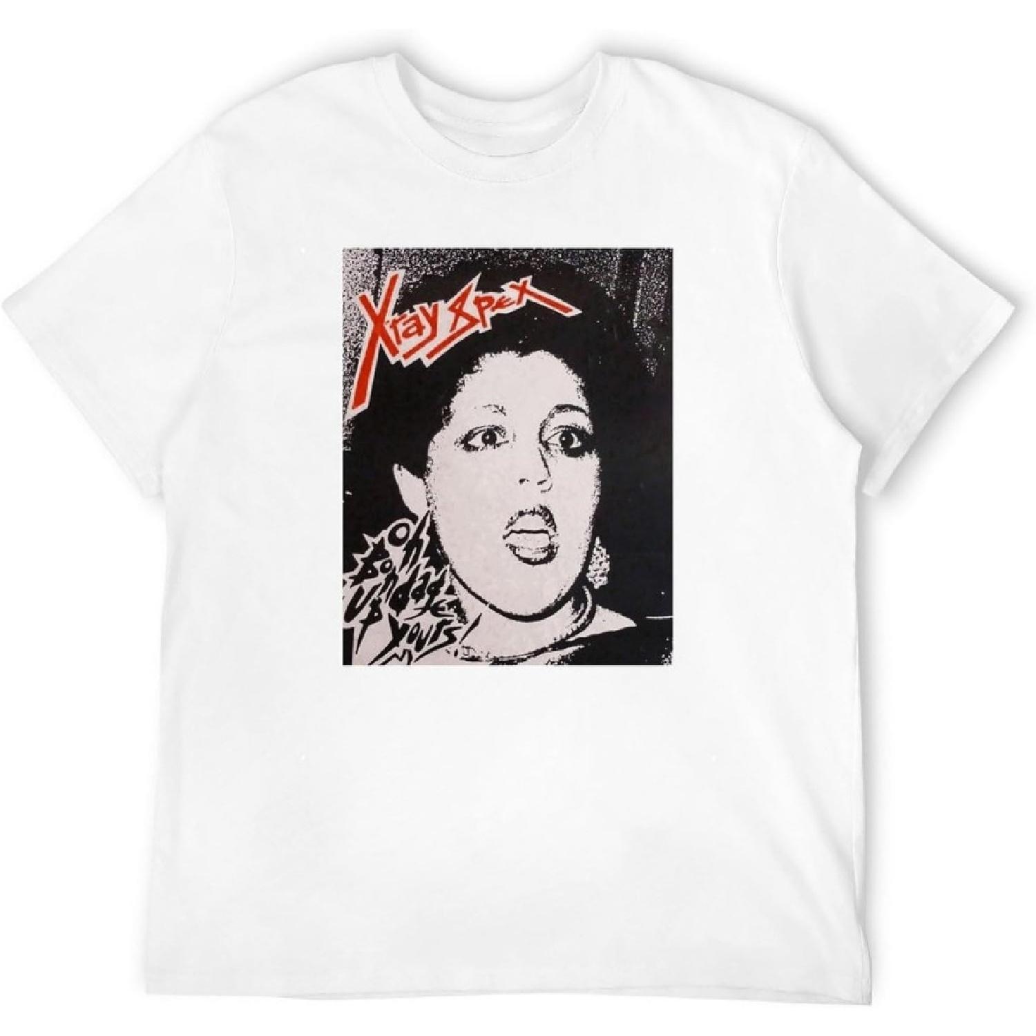 X-Ray Spex Post Punk Rock Music Retro Vintage Hipster Unisex T Shirt T-Shirt White XXXXXL белый