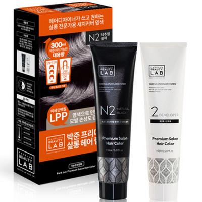 Parkjun Beauty Lab Premium Salon Gray Hair Cover General Hair Dye, Natural Black, 1 Pc.