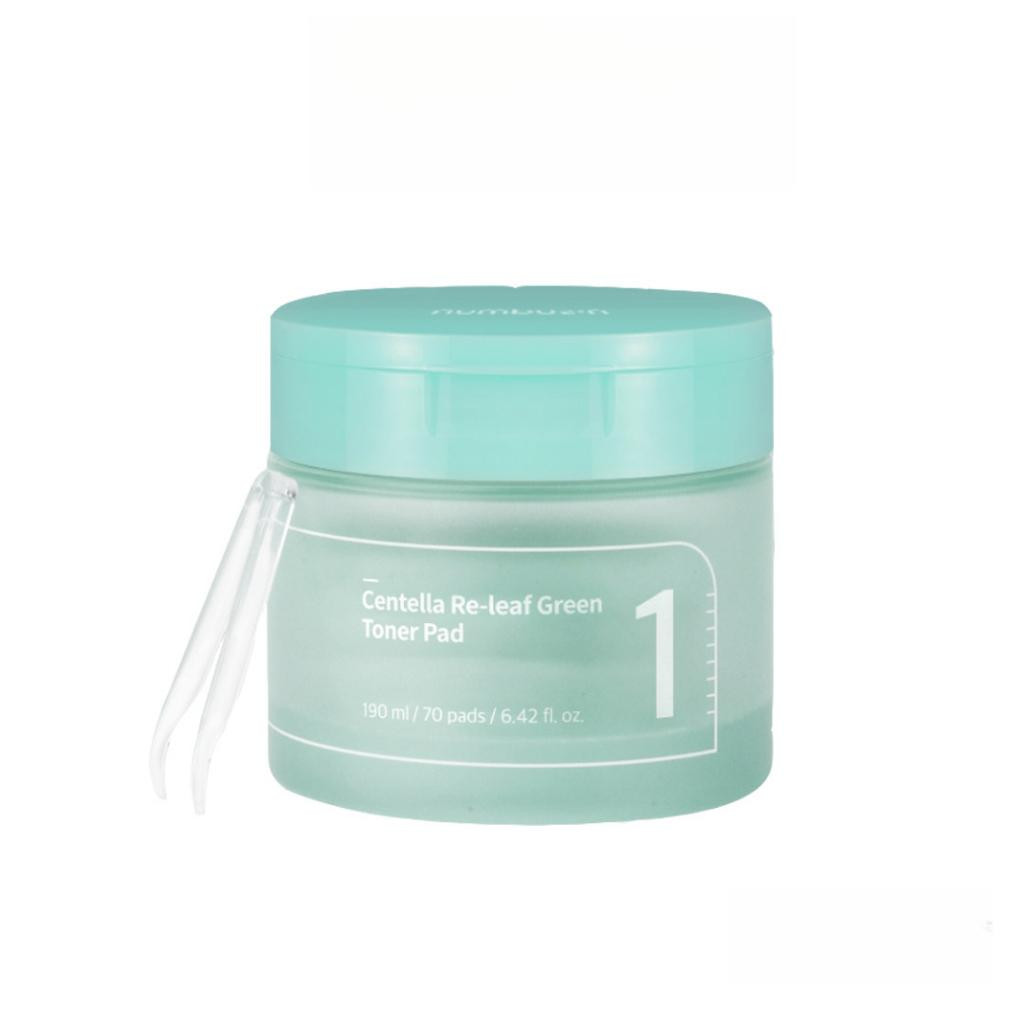 NUMBUZIN No.1 Centella Re-Leaf Green Toner Pad 190ml/70 sztuk