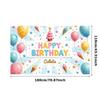 Happy Birthday Backdrop Banner Kids Colorful Balloon Birthday Party Background Decoration Event Photo Booth Props Supplies
