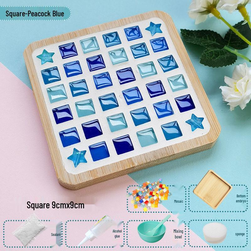 Handmade Mosaic Coaster DIY Kit for Students – Perfect for Mother's Day & Kindergarten Activities