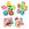 Fidget Spinner Children's Camouflage Five Finger Bubble Silicone Rotating Fingertip Gyroscope Adult Release Stress Relieving Toy