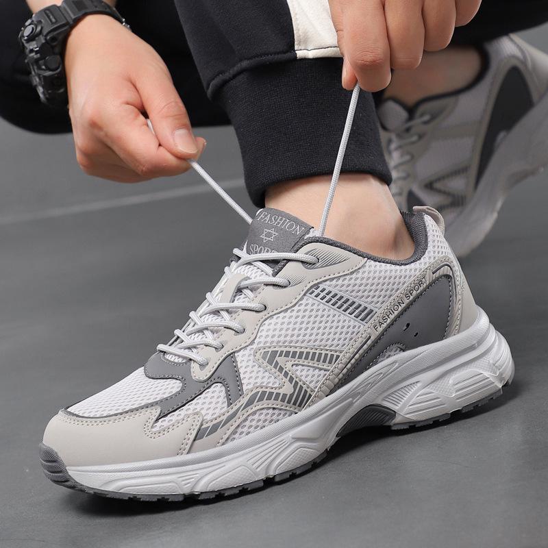 Fashion Men Running Shoes Jogging Sneakers Trainer Training Luxury Shoes Cushioning Mesh Breathable Outdoor Non-Slip Race Off-road Shoes