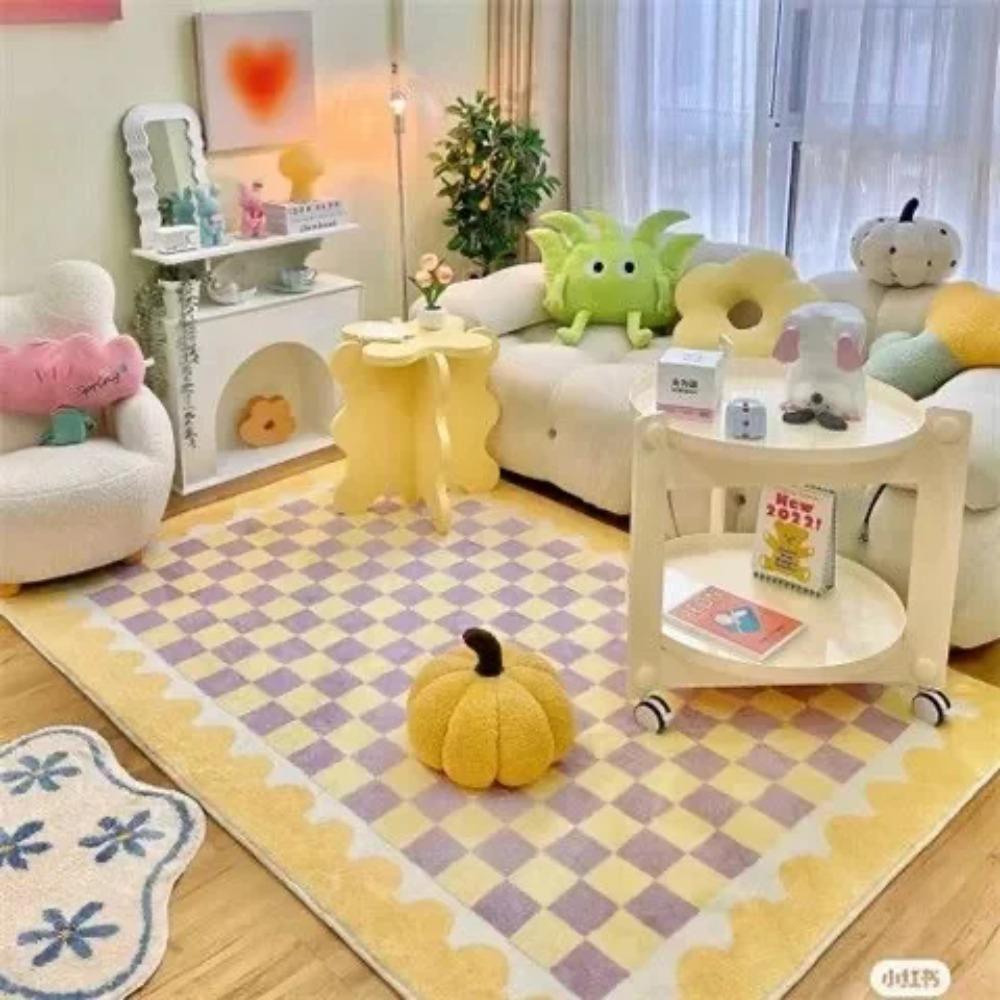 Uroczy dywanik z wzorem imitującym dziewczynkę, chłonny i odporny na ścieranie, do sypialni i salonu, dekoracja domu