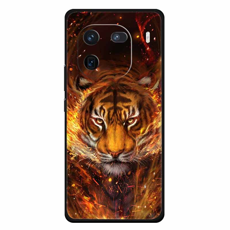 Für Vivo Iqoo 12 Hülle Weiches Silikon Katze Eule Mode Rückseitenabdeckungen für Vivo iQOO 12 Pro Hüllen Marmor Stoßfeste Handyhüllen Iqoo12