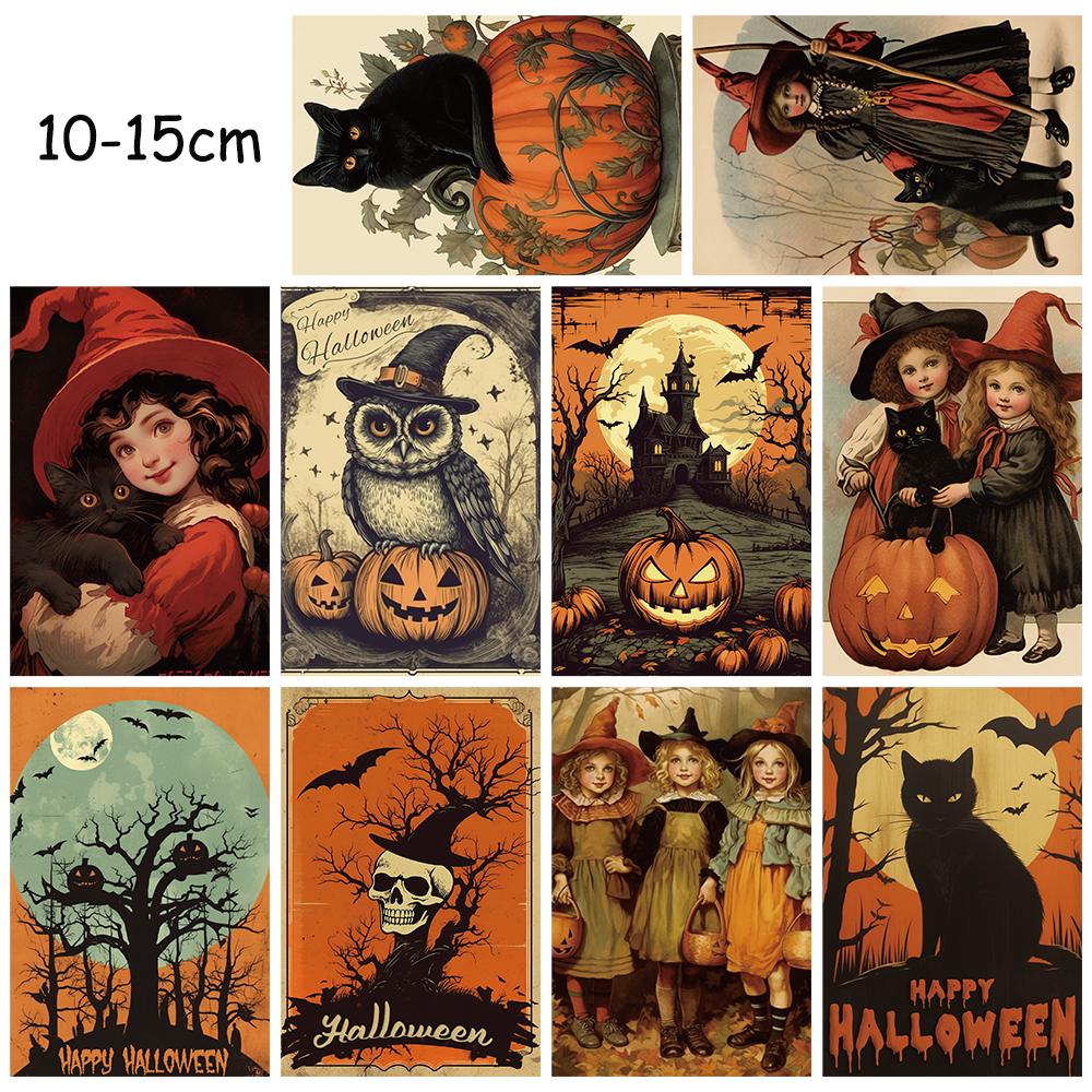 10×15CM 10PCS Colorful Card Sticker Posters Aesthetic Laptop Photography Art Pictures Cafe Collocation Decor Poster Stickers