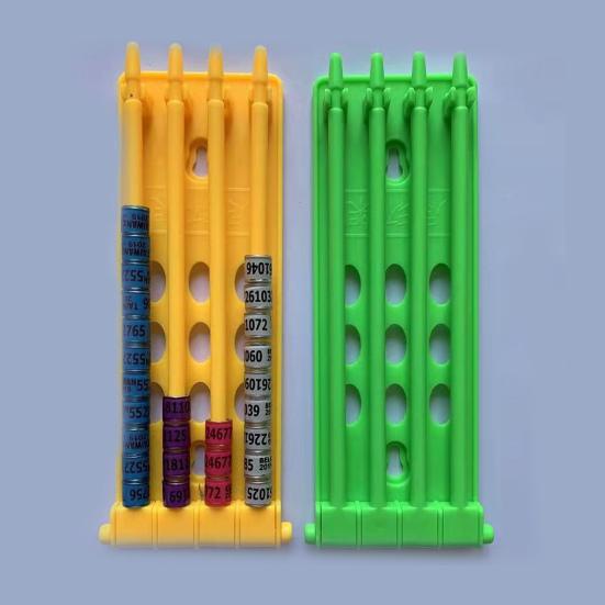 Yousheng Bird Foot Ring Holder High Durability Large Capacity ABS Pigeon Foot Ring Holder Bird Leg Bands Rack Frame Pet Supplies