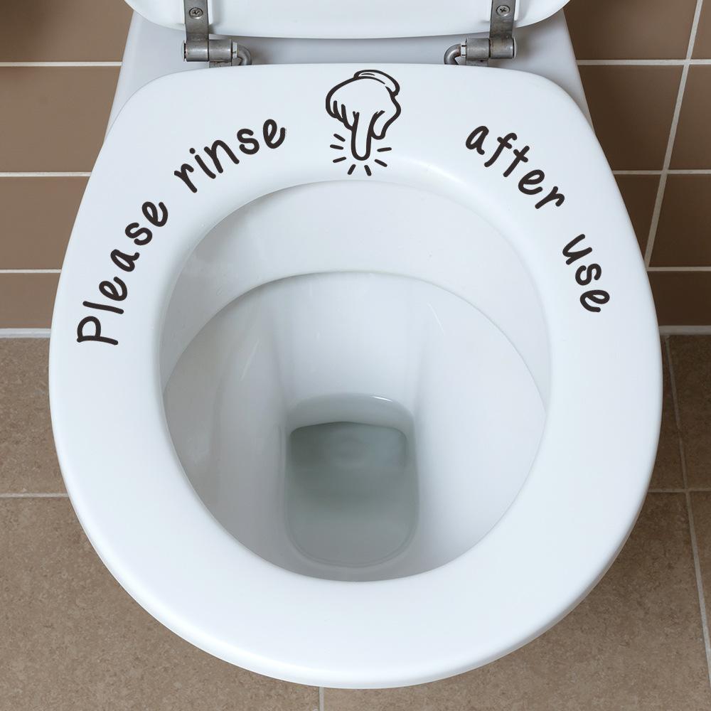 Simple Gesture Bathroom Decoration Stickers