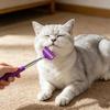 Interaktives Berührungstherapie-Spielzeug für Katzen und Hunde: Ausziehbarer Haustier-Massagestab, teleskopierbarer, rechenförmiger Spielstab für Bindungstraining und Fellpflege