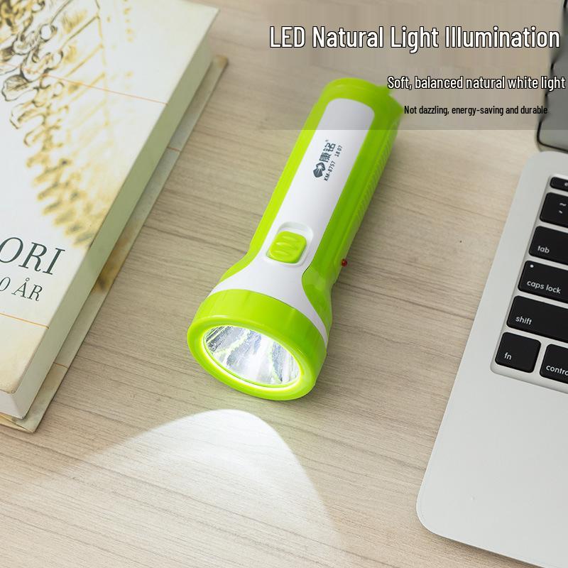 Kangming Portable LED Flashlight: Small, Plastic, Random Color, Emergency Outdoor Lighting