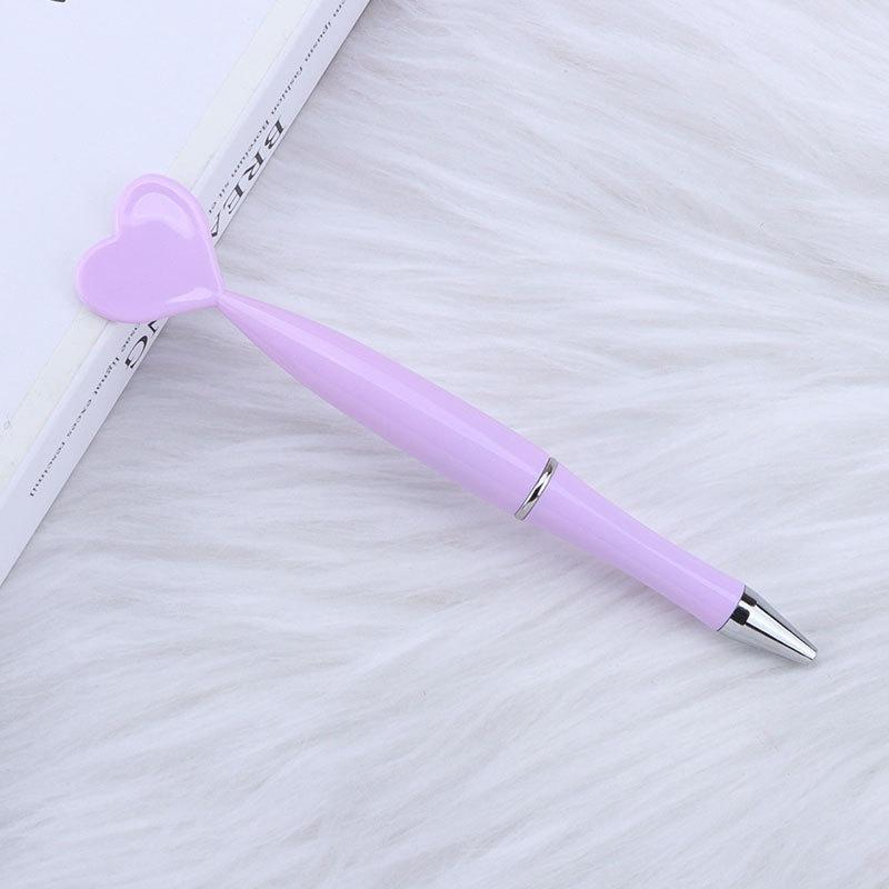12pcs Valentine's Day Heart Shape Pens Black Gel Ink Rollerball Pens For Office School Supplies Gift Kids Ballpoint Pens