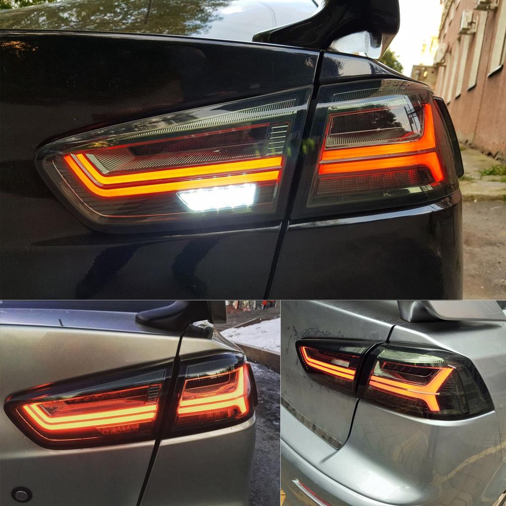 Brake Lamp LED Tail Lights Parking Light  Full LED Dynamic Tail Lights Smoke Lens Fit for  Lancer/Evo X 2008-2017