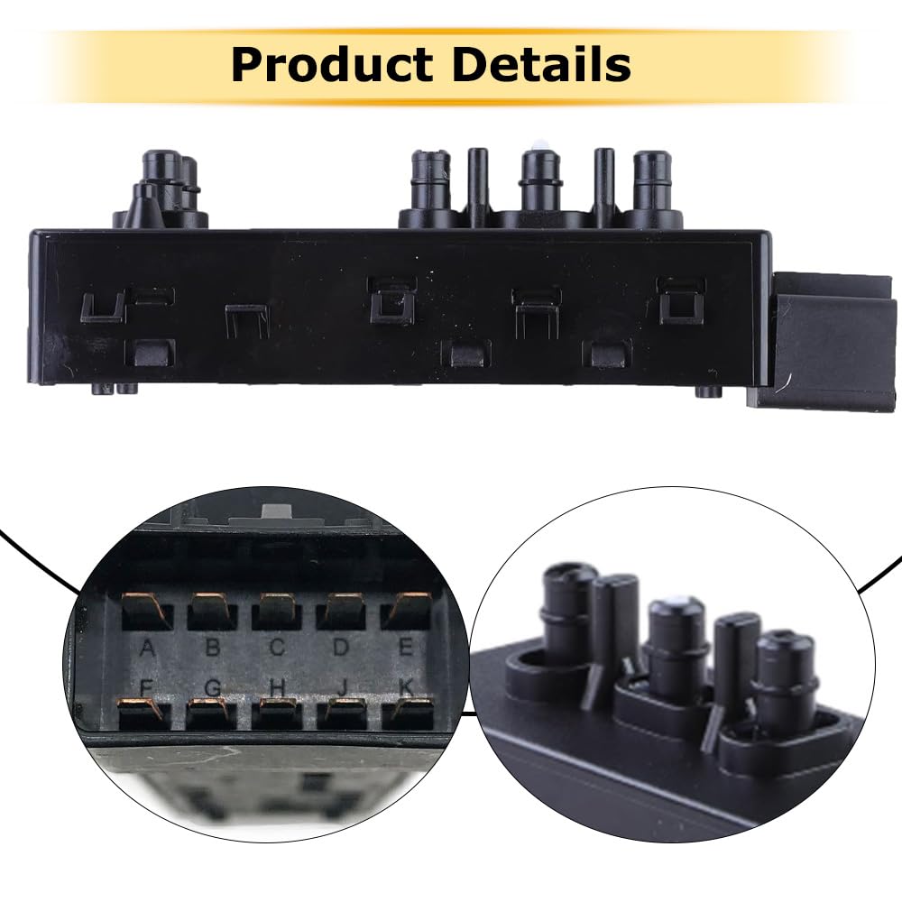Power Seat Control Switch Replaces 6922A033, 6922A008, Electric Seat Adjustment Switch Compatible with Mitsubishi Outlander 2014-2021, Plastic and