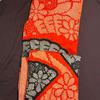 Used Full-dyed long-sleeved kimono, pure silk, in good condition