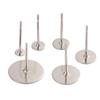 100pcs/lot Stainless Steel Blank Post Earring Studs Pins Steel Flat Round Tray Base for Earring Jewelry Findings Supplies DIY