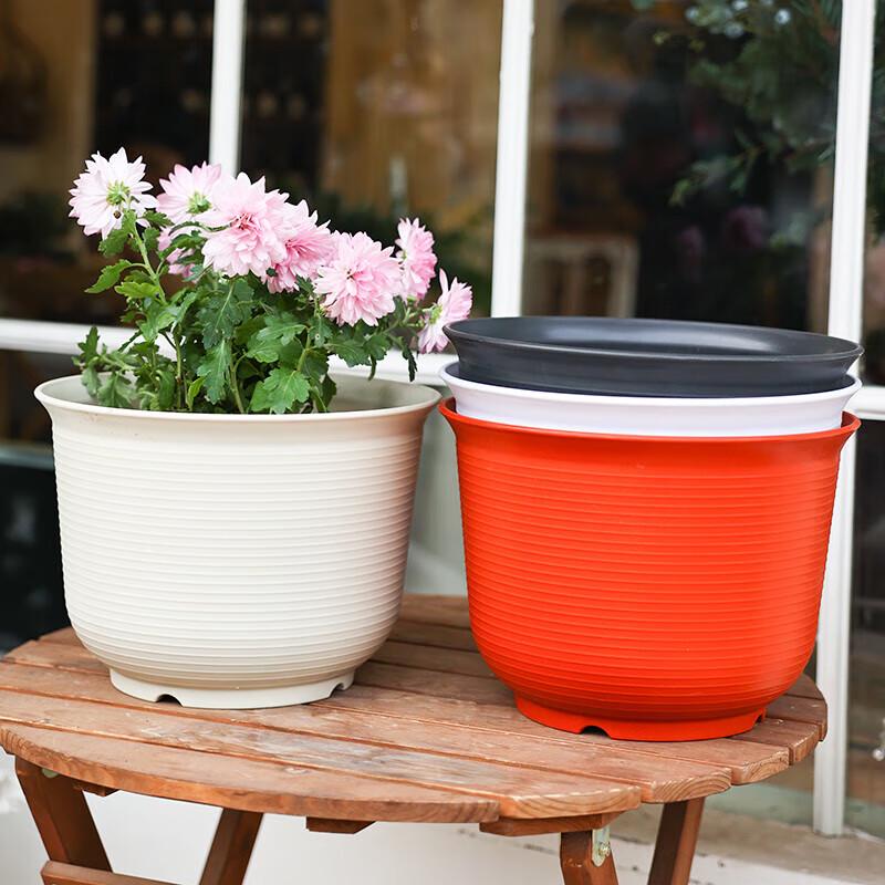 Eco-Friendly Resin Flower Pot - Short & Thickened Design