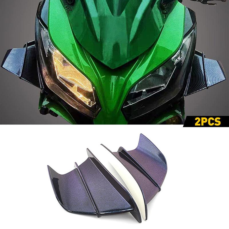 Motorcycle Winglets Side Wing Air Deflectors Fairing Spoiler Protection Universal for Kawasaki Honda Suzuki Yamaha Aprilia BMW