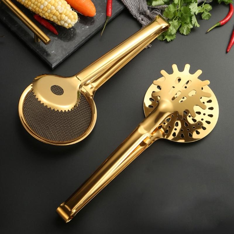 Heat Resistants Fryings Tongs Clamp Strainers Easy to Clean Fryings Food Tongs Oil Filter Food Clip for Kitchen Enthusiasts