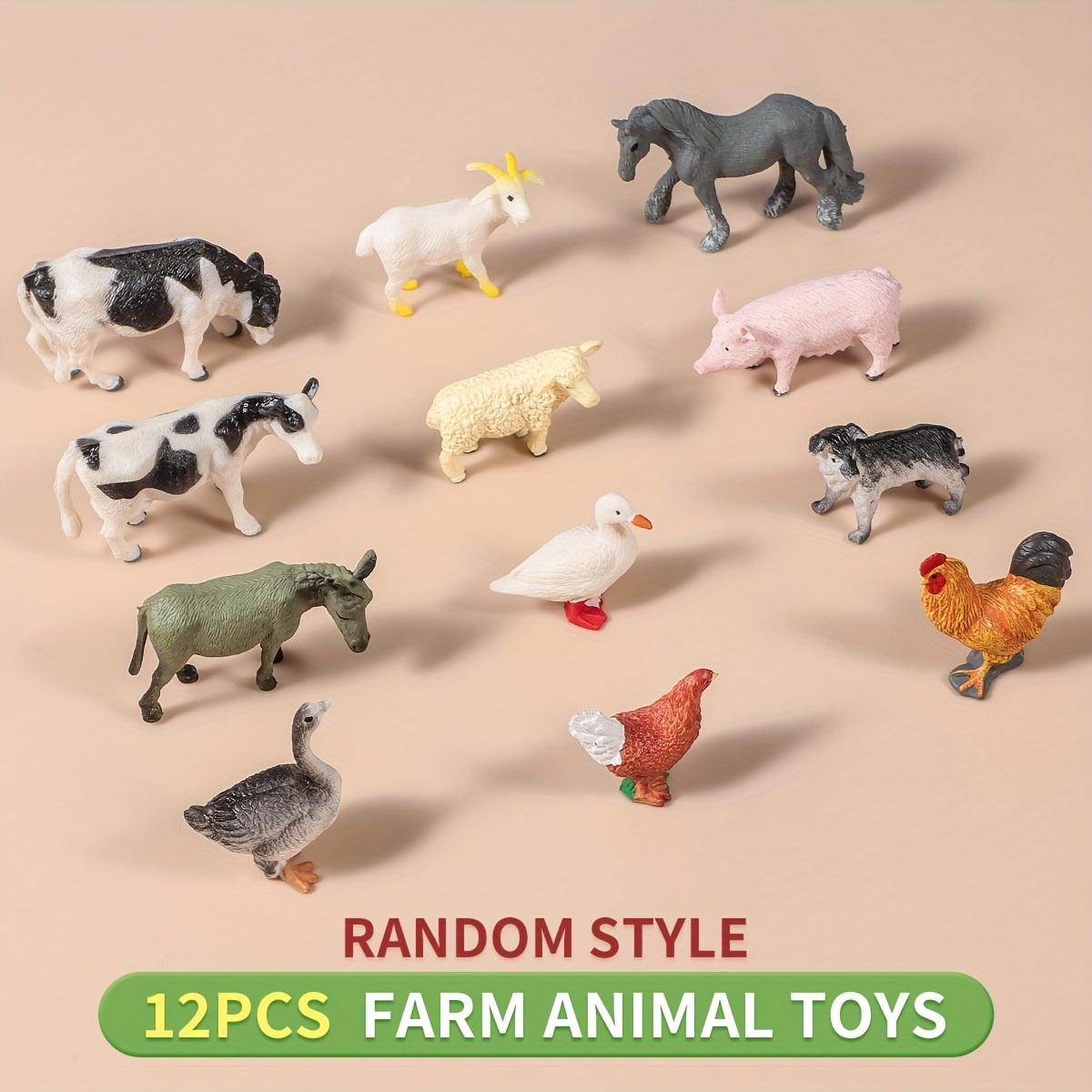 

Маленькая ферма Модель дикого животного Лев Тигр Овца Свинья Собака Фигурки ПВХ Милый миниатюрный игровой набор Обучение Детские игрушки Подарок
