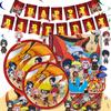 Ninja Birthday Naruto Party Decor Supplies Tableware Banner Balloon Topper Cake