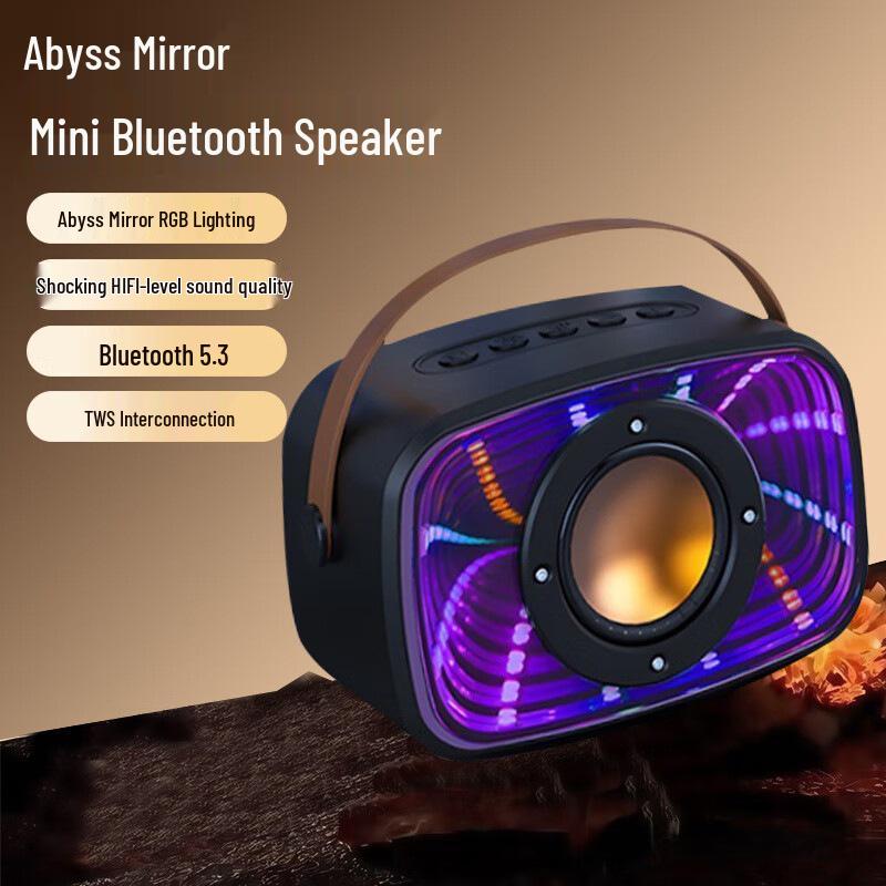 

Abyss Speaker W20: High-Volume, Portable, Long Battery Life, with Lights for Indoor/Outdoor Use, Space Capsule Design.