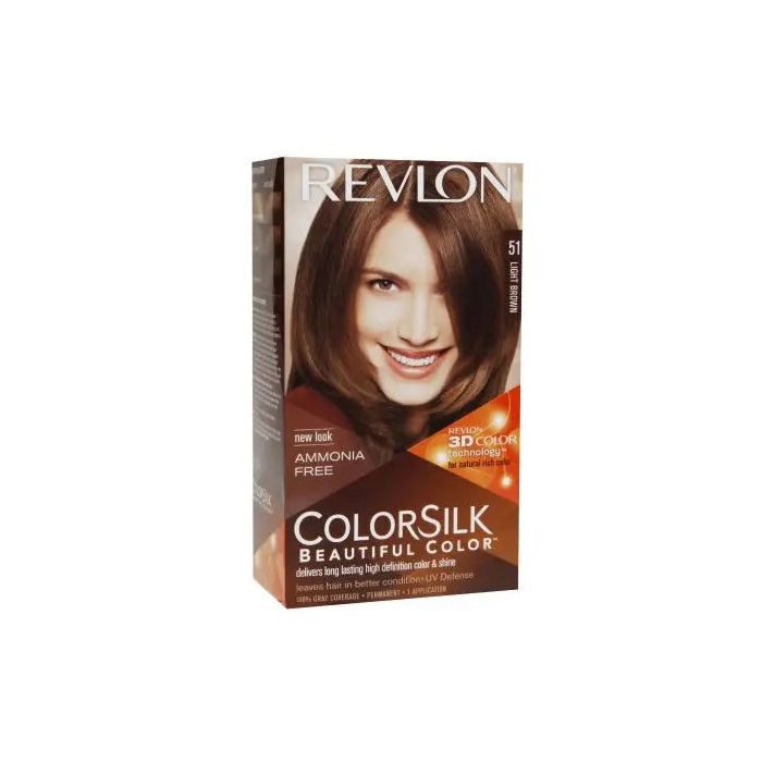 Permanent Coloration - Revlon - N°51 Light Brown - 59.1 Ml - Ammonia-free - Paraben-free