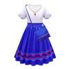 Encanto Mirabel Girls Princess Dress For Costume Parties And Cosplay Floral Detail