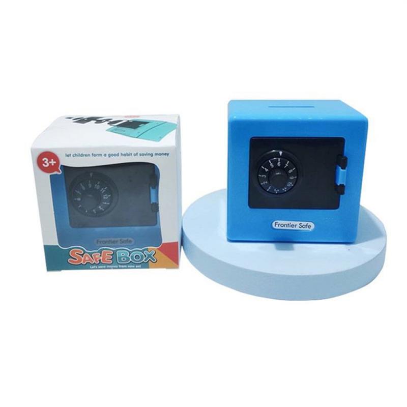 Cartoon ATM Mini Safe Piggy Deposit Bank Code Bank Household Ornaments Banknote Box Cash Saving Storage Christmas Gift
