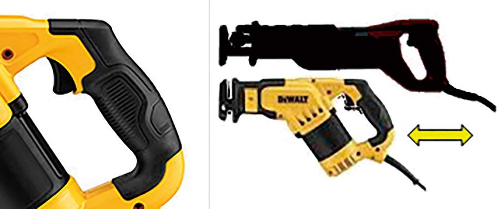 DeWalt Corded Reciprocating Power Cutting Compact Free DWE357K (DEWALT) Saw, Tool, Tool, Series, Angle, 4-Way Clamp, 100V,