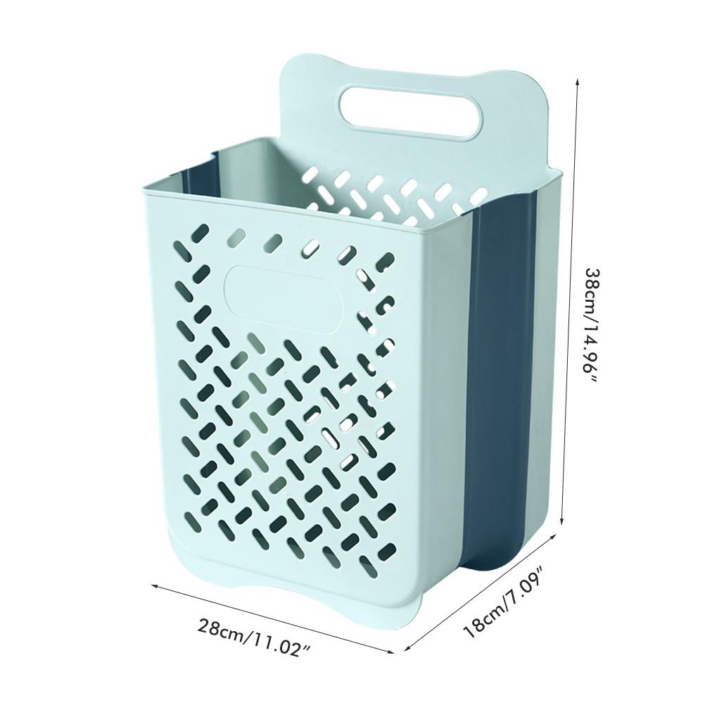 Wall Mounted Organizer Basket Portable Laundry Basket for Bathroom Dirty Organizer Basket Space Savi