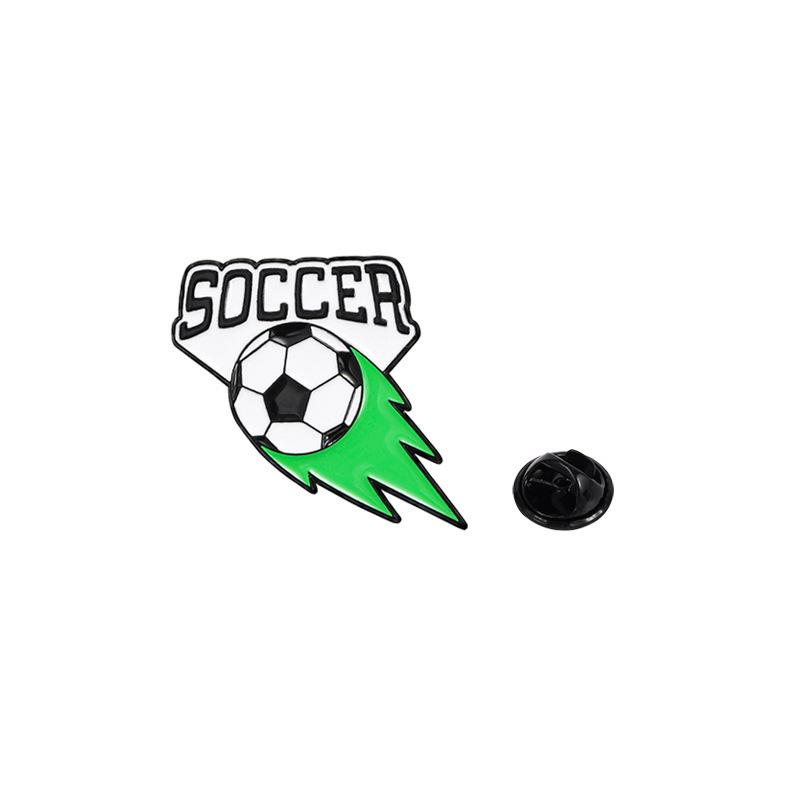US, Canada and Mexico World Cup Football Brooch Cute Cartoon Alloy Oil Drip Personalized Backpack Accessories Sports Badges